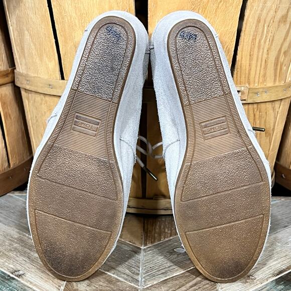 Toms Kala Wedge Tan Suede Desert Lace-Up Ankle Boots Booties Womens Size 8.5 - Picture 10 of 11